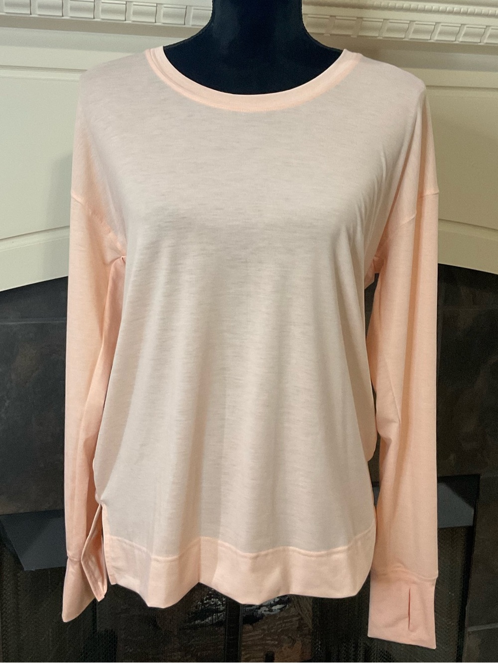 all in motion Peachy Pink Long Sleeve Crewneck Top